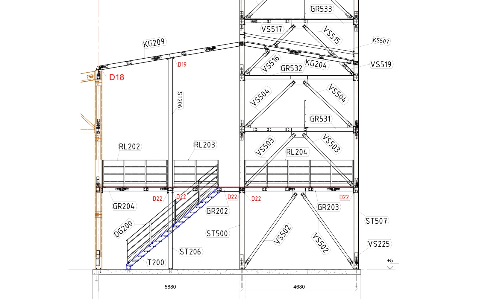 Nacrti za odobrenje — Elevatorski toranj s tehnološkim platformama